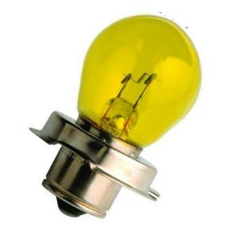 Pære P26 gul 6volt 15w