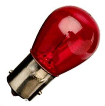 Pære bay15d 12volt 21/5w rød