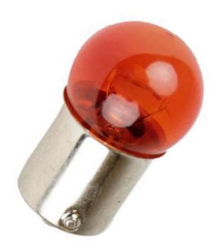 Pære ba15s 12v. 5w orange