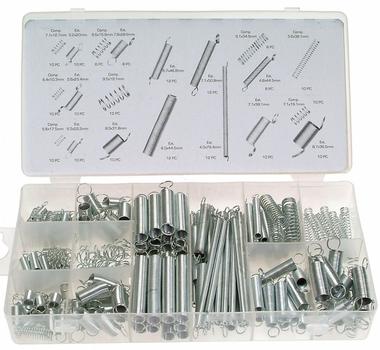 Fjeder træk tryk sortiment