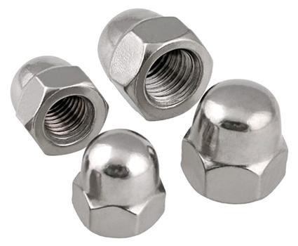 Møtrik lukket 8mm 10 stk