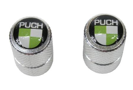 Ventilhætte krom med Puch logo