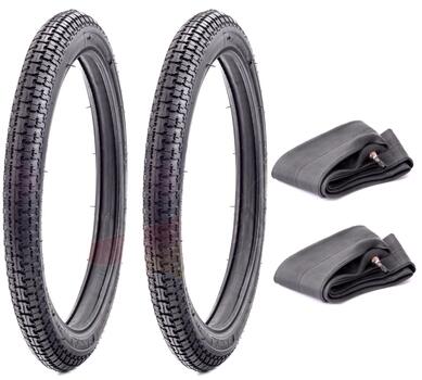 Dæk helårs 2,25x17  2 dæk+2 slanger tilbudssæt