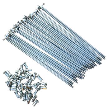 Egersæt Lux 187mm krom eger og nippel 90 Grader bøjning