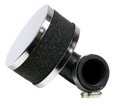 Powerfilter sort universal 32mm 90. grader gummi