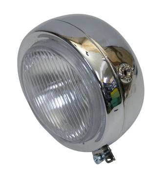 Forlygte rund krom metal