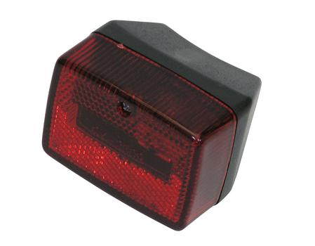 Baglygte lille sort/rød