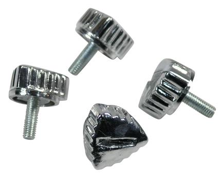 Sidedæksel skrue krom 13mm