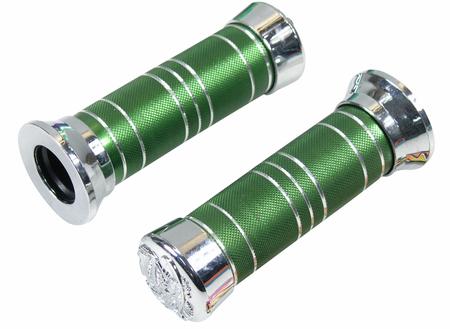 Håndtag metal grøn eloxeret