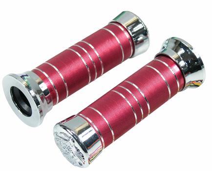 Håndtag metal rød eloxeret