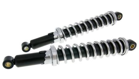 Støddæmper sæt sort/krom