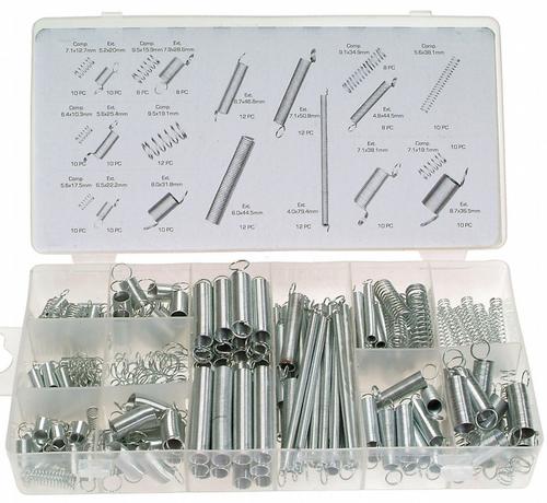 Fjeder træk tryk sortiment