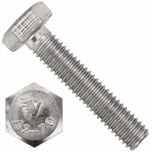Stålbolt 6x20mm 6 kantet 10stk