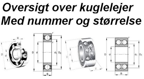 .Oversigt kuglelejer