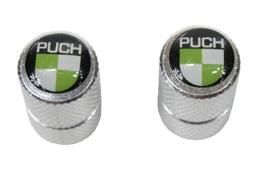 Ventilhætte krom med Puch logo