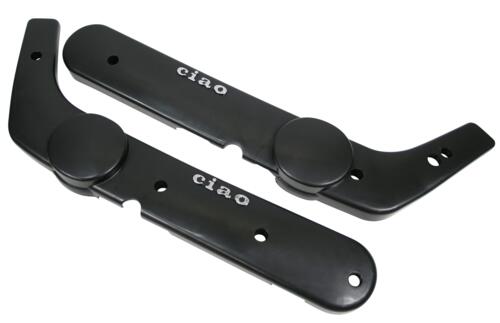 Sideskjolde ciao sorte med logo