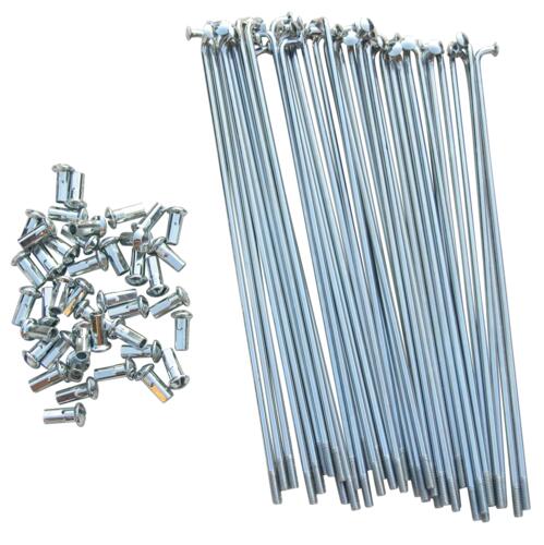 Egersæt Lux 155mm krom eger og nippel 90 Grader bøjning