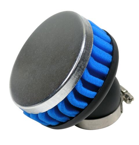 Powerfilter blå universal 32mm 45.grader gummi