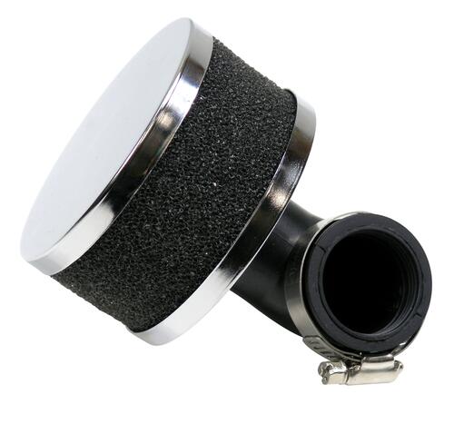 Powerfilter sort universal 32mm 90. grader gummi