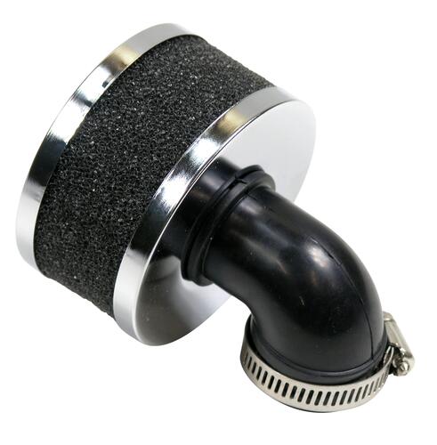 Powerfilter sort universal 32mm 90. grader gummi