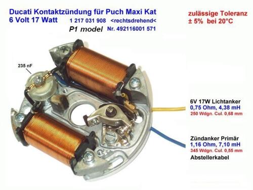 Tænding P1 original Ducati med svinghjul