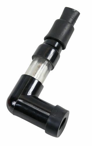 Tændrørshætte med lys klart glas