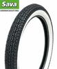 Dæk hvide sider 2,75x17 sava/mitas